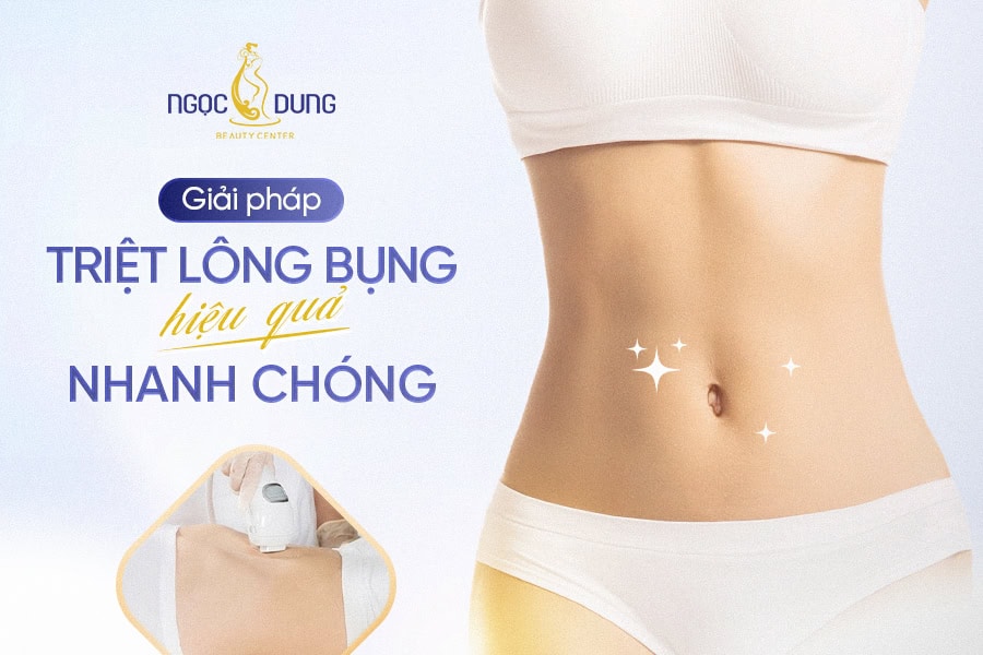 dịch vụ triệt lông bụng